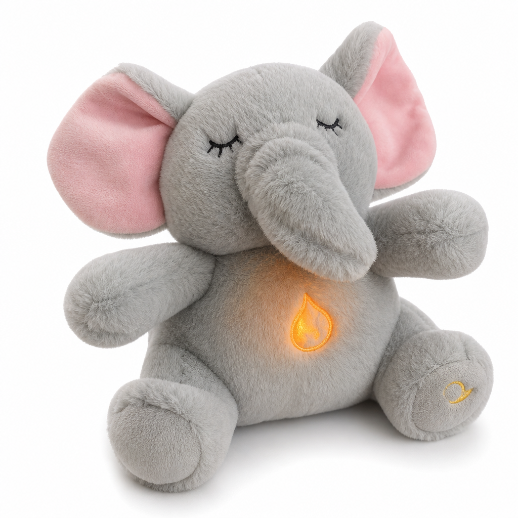 Peluche lumineuse respirante koralya, détail du tissu doux