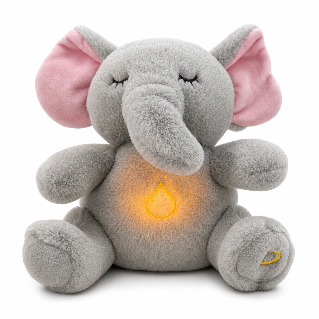 Peluche lumineuse respirante koralya, idée cadeau pour enfants